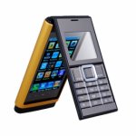 N9 Dual Band Dual Card Bluetooth FM Touch Screen Flip Cell Phone Gold (2GB TF Card and Free Cover)