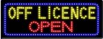 LED SIGNS for off licence