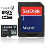 8GB SAN DISK Micro SD HC 8 GB SDHC MicroSD MEMORY CARD